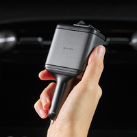ReelKit 4 en 1 Chargeur de voiture rétractable Charge rapide USB C Adaptateur multi-ports pour véhicule Chargeur allume-cigare automatique Abarth 500
