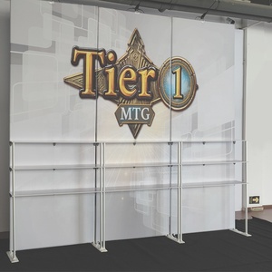 Quảng Cáo tùy chỉnh in triển lãm thương mại Nhôm xách tay Trọng lượng nhẹ Kệ hiển thị giá đứng - Product Image 5