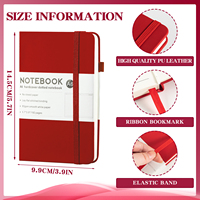 Carnet de notes A6 2027 avec couverture personnalisable, agenda étudiant, carnet de planification en cuir PU, vente en gros