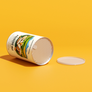 Envases de Cartón Perforados Personalizados para Alimentos, Tubos de Papel Redondos para Nueces, Semillas, Galletas y Chips - Product Image 1