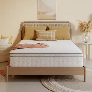 <span class=keywords><strong>Matelas</strong></span> <span class=keywords><strong>hybride</strong></span> en mousse à mémoire de forme de qualité supérieure <span class=keywords><strong>Matelas</strong></span> à ressorts ensachés hypoallergénique <span class=keywords><strong>Matelas</strong></span> double King Qurrn Size Roll in a Box - Product Image 3