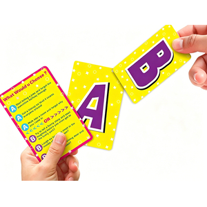 Gioco di Carte 'Quale Scegliere?' all'Ingrosso - Carte da Gioco Personalizzate in Carta e PVC, Gioco per Feste in Famiglia, Direttamente dalla Fabbrica - Product Image 4