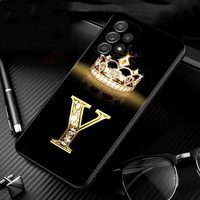 Coque en Silicone avec motif couronne de diamant pour Samsung Galaxy S20/S21/S22 Ultra Plus, couverture d'impression UV peinte Note 20 A53 A03 Core