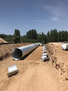 3000mm Corrugated Galvanized Metal Culvert Steel Pipe