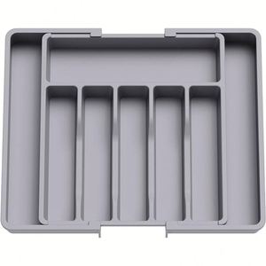 Organisateur de couverts extensible en plastique sans BPA, grand format, réglable, pour tiroir de cuisine, plateau de rangement pour ustensiles, Lifewit - Product Image 3
