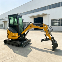 Fabricant d'excavatrices diesel YUNTU, Scavatore Super Bager 1 tonne 2 tonnes, excavatrice à moteur diesel
