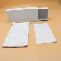 Boîte de papier d'emballage de lunettes populaire de luxe de logo personnalisé étui à lunettes de soleil ensemble stock étui à lunettes et sac