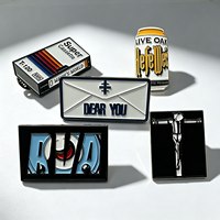 Pins en émail métallique de collection, en nickel noir, créez votre propre pin de revers