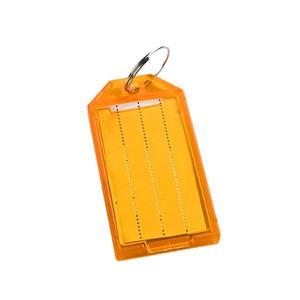 Etichetta per portachiavi in plastica traslucida con etichetta leggera con colori assortiti - Product Image 3