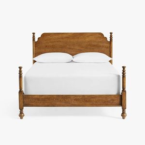 Luxury Solid Wood Four Poster <b>Bed</b> King Size Handcrafted Classic Wooden Canopy <b>Bed</b> <b>Frame</b> for Hotel Bedroom Furniture Export - Product Image 2
