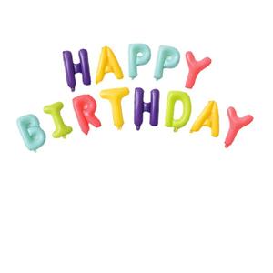 Conjunto de globos de decoración de <span class=keywords><strong>Feliz</strong></span> Cumpleaños de 16 pulgadas, decoración de fiesta de cumpleaños personalizada, globos con <span class=keywords><strong>frases</strong></span> - Product Image 4