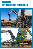 6/10/15/20/25/60/40/60/80 tonnes Mini pelle lourde Skid Steer Attachment Hydraulique Olecranon Shear