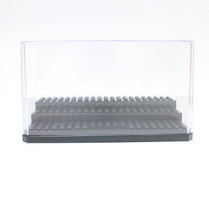 Old Plastic <strong>Display</strong> case for <strong>LEGO</strong> 3 Layer Floor clear Cover with Black Base <strong>minifigures</strong> <strong>Display</strong> case Toy Figure <strong>Display</strong> Cases