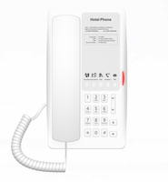 Nouveau téléphone IP Fanvil H4 pour hôtel, 2 lignes SIP, voix HD, PoE, 5 touches programmables, port de charge USB pour la communication en hôtellerie et en bureau