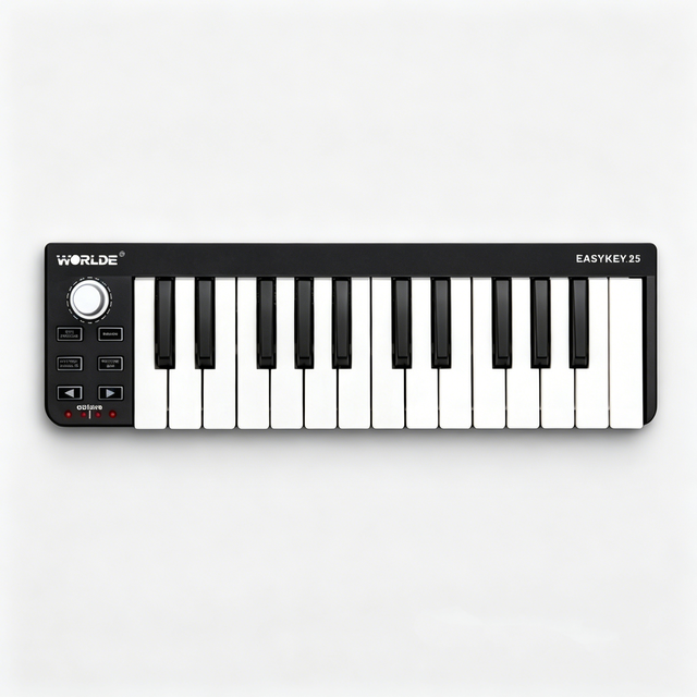 EASYKEY25 Portable USB MIDI Controller 25 Keys Mini MIDI Keyboard Octave Pitch Shift Function Music Production Studio Recording