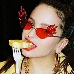 Nouveautés Lunettes de soleil unisexe pour femmes et hommes, style œil de chat ajouré, protection UV400, sans monture, forme flamme - Product Image 6