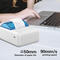 Imprimante thermique directe JINGXIN 1800mAh avec batterie rechargeable, autonomie de 3 jours, 58 mm, compatible Android, iOS, Windows