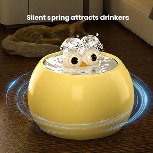 Divertido Dispensador <span class=keywords><strong>de</strong></span> <span class=keywords><strong>Agua</strong></span> Eléctrico con <span class=keywords><strong>Ojos</strong></span> Grandes para Gatos, Bebedero Automático Circulante <span class=keywords><strong>de</strong></span> Bajo Ruido con Forma Redonda para Perros - Product Image 2