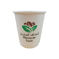 Gobelets à café jetables en papier double paroi enduit de PE, personnalisables OEM/ODM, 7oz-16oz, pour boissons chaudes