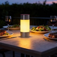Kit de lampes de table sans fil portables pour la restauration, signalisation pour serveurs, 25 pièces/1 ensemble, idéal pour la décoration de bureau, les services hôteliers et les restaurants.