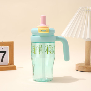 Tazza da 650ml con Logo personalizzato con manico grande tazza da tè alla frutta trasparente per bevande da <span class=keywords><strong>donna</strong></span> caratteristiche termiche - Product Image 5