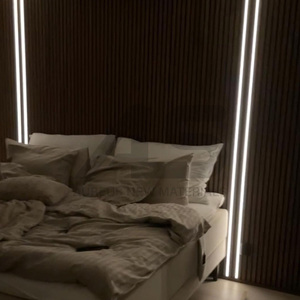 <span class=keywords><strong>Pannelli</strong></span> Acustici in MDF PET Ecologici <span class=keywords><strong>con</strong></span> Striscia LED, Doghe Fonoassorbenti per Pareti e Soffitti Interni - Product Image 3