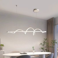 Lustre de restaurant, design créatif, bar, éclairage de bar, luxe moderne, minimaliste, lampe de table de studio