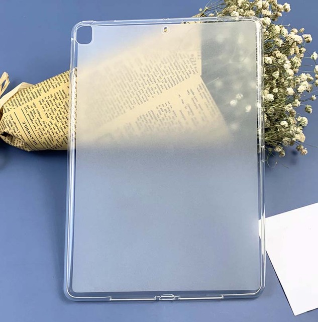 Crystal Clear Jelly Color Transparent Edge White Back Cover Black Color Soft TPU Protection Tablet Case for Ipad Mini 6