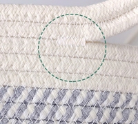 Lit pour chat en corde de coton, tressé à la main, nid pour animaux de compagnie, maison pour chat en rotin, panier respirant pour petits chiens et chats, fournitures pour animaux de compagnie lavables