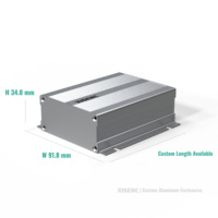 Boîtier modulaire en profilé aluminium 92*35mm, deux pièces, anodisé, pour électronique industrielle