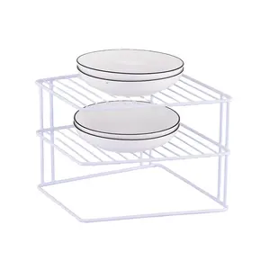 China Supplier Custom Hanging Tableware Kitchen Dish Storage Corner Rack
