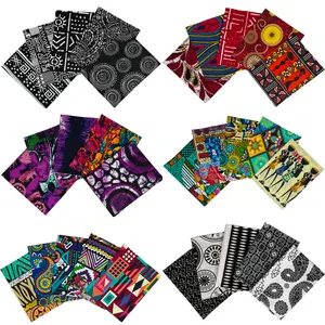 Оптовая продажа, полиэфирная ткань с принтом java, Африканский батик, воск, африканские ткани для одежды, материал одежды