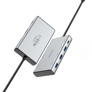 <span class=keywords><strong>RSHTECH</strong></span> Estación de Conexión 7 en 1 Tipo-C a USB con USB-A y USB-C, Transferencia de Datos de Alta Velocidad de 5 Gbps, PD 100 W, 4K60Hz para Computadora Portátil Mac - Product Image 3