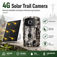 Caméra de chasse solaire ZC VISION DL-03 1080P 14MP avec vision nocturne infrarouge, 3 capteurs PIR, GPS et application UCon