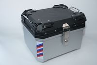 Boîtes de rangement pour moto PPMotorcycle de 45 L, légères, résistantes aux chocs, avec couvercle étanche, pour les trajets quotidiens, la livraison de nourriture et le transport de marchandises