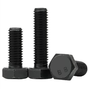 Vis hexagonales et écrous en acier inoxydable et en acier au carbone zingué noir/plat DIN933/DIN931 M12/<span class=keywords><strong>M13</strong></span> Classe 8.8 - Product Image 1