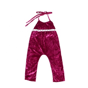 Combinaison une pièce en velours épais sans manches pour filles, collection automne-hiver, en tissu tricoté - Vente en gros AC-5 - Product Image 5