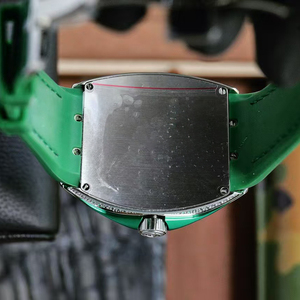 Reloj Automático de Alta Gama para Caballero, con Fecha, Diamantes, Plateado Náutico Verde Luminoso, Resistente al Agua, con Acabado de Alta Precisión - Product Image 5