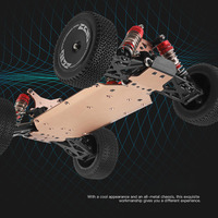 AiJH Coche RC de Aleación 1:14, 60 KM/H, Buggy de Derrape, Camioneta RC para Competición, Aficiones, Derrape, 4WD, RTR, Modelo de Carreras
