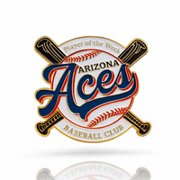 Épingles de revers personnalisées avec logo de club sportif, badges d'équipe en émail souple, épingles de baseball personnalisées