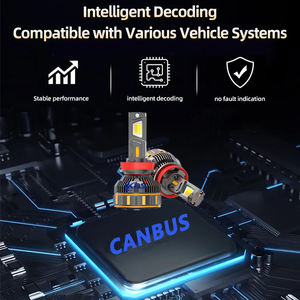 <span class=keywords><strong>Oferta</strong></span> de Descuento, 3 Colores, Flash de 200W, 50000LM, H11 H7 H4 9005 9006 6500K, Faro LED con Control por Aplicación y IA - Product Image 2