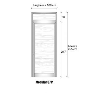 Modulo Continuo Grigio Mix Parete Divisoria H2550xl1000 mm Perline di Vetro Satinato 2 Traversine Colore Alluminio Perline di Vetro Satinato 2 - Product Image 1