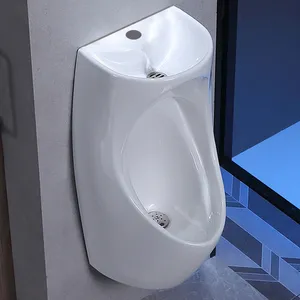 새로운 디자인 화이트 세라믹 현대 바람 벽걸이 화장실 소변기 원피스 티 욕실 스마트 화장실 온라인 기술 지원