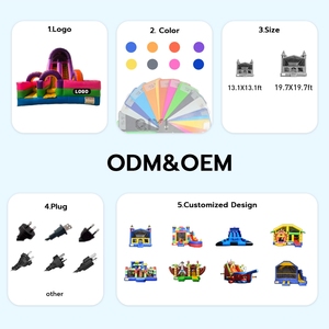 Commercial Inflatable <b>Slide</b> for Kid Big Cheap Bounce House Jumper Colorful Bouncy Jump Castle Bouncer - Product Image 5