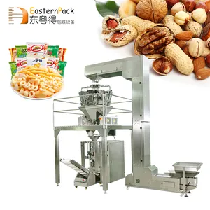 fully automatic weighing packaging bag cereals dry bean food cashew nuts dried fruit grain packing machine