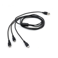 Usb a Micro 1 a 3 Hub Y Cable Usb dividido Cable divisor Micro Usb Cable DE DATOS 3 en 1