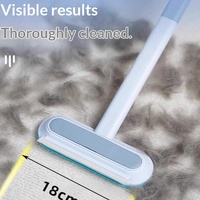 Brosse anti-poils carrée en ABS, grattoir à fourrure, rouleau adhésif, double usage humide/sec, multi-usages, toutes saisons, pour chats, chiens, canapés
