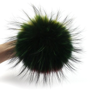 Racoon Fur Pom Poms Balls 100% Reale di Sfera di Cina di Pelliccia di Procione - Product Image 6