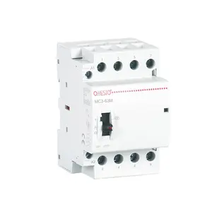 Venta de fábrica Contactor modular Manual Tipo 3 Módulo 54mm 3P 4P Contactor de CA con IEC/EN61095