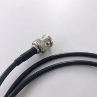Conjunto de Cable coaxial Belden 1855A, 75ohm, SDI HD RF, con conectores BNC macho rectos a BNC macho, conectores de crimpado rectos